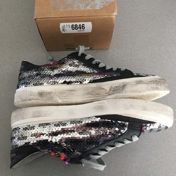 Golden Goose May Flip Sequin Sneaker sz 41 NIB - Picture 4 of 7